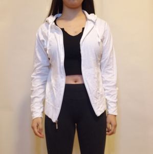 Champion White Zip Hoodie